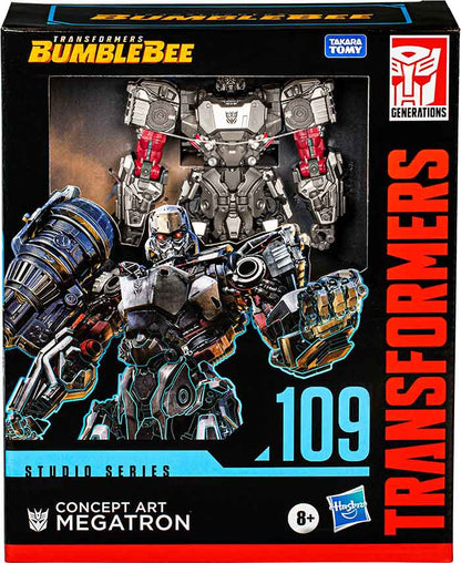 Transformers Studio Series 8 Inch Action Figure Leader Class (2024 Wave 1) - Concept Art Megatron #109 (Shelf Wear Packaging)
