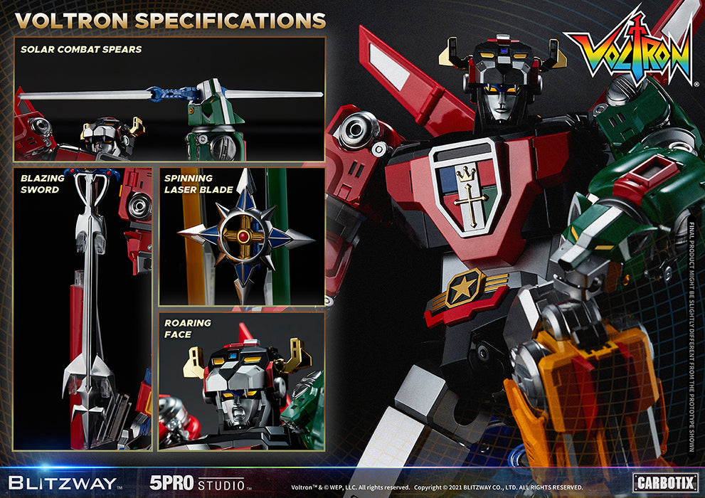 Voltron Defender Of The Universe 15 Inch Action Figure Carbotix - Voltron
