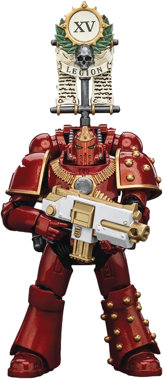 Warhammer 40000  5 Inch Action Figure 1/18 Scale  - The Horus Heresy Thousand Suns Legion MK IV Tactical Squad Legionary with Vexilla