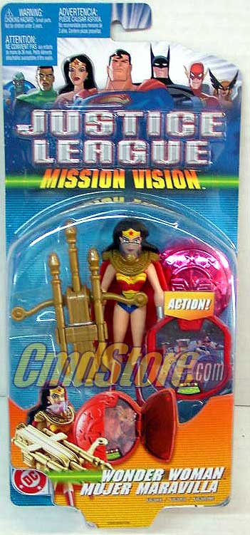 WONDER WOMAN (C0283) Mission Vision Justice League JLA Action Figure Mattel (Shelf Wear Packaging)