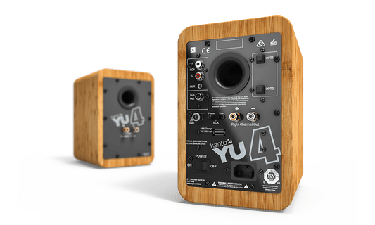 Kanto YU4 Powered Speakers - Bamboo